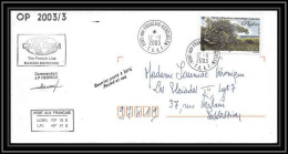 2416 Dufresne 2 Signé Signed Op 2003/3 N°363 12/11/2003 ANTARCTIC Terres Australes (taaf) Lettre Cover - Covers & Documents