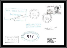 3008 Dufresne 2 Signé Signed SAPMER CROIX DU SUD 1 22/5/2010 N°557 ANTARCTIC Terres Australes (taaf) Lettre Cover - Covers & Documents