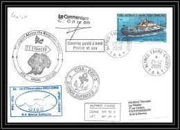 2975 ANTARCTIC Terres Australes TAAF Lettre Cover Dufresne 2 Signé Signed Crozet 26/12/2009 Oiso N°520 - Covers & Documents