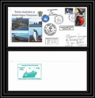 2959 Terres Australes TAAF Lettre Dufresne Signé Signed Kerguelen Portes Ouvertes 29/11/2009 N°517 Fregate Bird - Covers & Documents