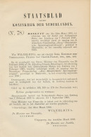 Staatsblad 1908 : Aken - Maastrichtsche Spoorwegmaatschappij - Documents Historiques