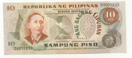 Philippines Pilipino 10 Piso 1970s UNC Pick #154a - Philippines