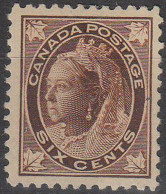 CANADA * - 68, 6c. Brun - Cote : 140 € - Nuovi