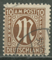 Bizone 1945 AM-POST Amerikanischer Druck Papier X, 6 X Gestempelt - Used