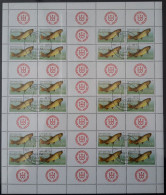 DDR Markenheftchenbogen 1988 Süßwasserfische MHB 19 V A Gestempelt - Booklets