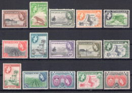 1953-54 Nyasaland Protectorate - Stanley Gibbons N. 173-87 - MNH** - Autres & Non Classés