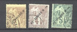 SPM  :  Yv  19-21  (o) - Used Stamps