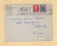 Algerie - Oran - 1957 - L'Algerie Nouvelle Vivra Francaise - 1957 - Covers & Documents