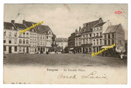 Tongeren Tongres La Grande Place Grote Markt 1905 Geanimeerd ZELDZAAM (kreukje) - Tongeren