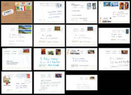 95707 - Lot De 15 Courriers Lettres Enveloppes De L'année 2020 Divers Affranchissements En EUROS - Briefe U. Dokumente