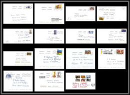 95306 - Lot De 15 Courriers Lettres Enveloppes De L'année 2021 Divers Affranchissements En EUROS - Briefe U. Dokumente