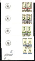 LIECHTENSTEIN - 1993 - 4 BUSTE FDC - GIARDINO BOTANICO - FIRST DAY COVER - FDC