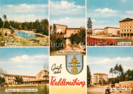 Waldkraiburg Waldbad Real Und Volksschule Haus Sudetenland Stadtplatz Am Berline - Waldkraiburg