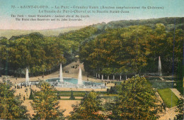 CPA Saint Cloud Le Parc Grandes Eaux Les Bassin Du Fer A Cheval Et Le Bassin Saint Jean - Saint Jouin De Marnes