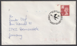 GB- Wales: 1994, Fernbrief In EF, Mi. Nr. 65, 25 P. Königin Elisabeth II, Nach Bremerförde.     SoStpl. ABERDYFI - Wales