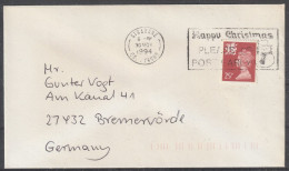 GB- Wales: 1994, Fernbrief In EF, Mi. Nr. 65, 25 P. Königin Elisabeth II, Nach Bremerförde.     MWStpl. STRABANE - Wales