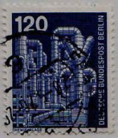 Berlin Poste Obl Yv:467 Mi:503 Chemieanlage (cachet Rond) - Chemistry