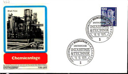 Berlin Poste Obl Yv:467 Mi:503 Chemieanlage (TB Cachet à Date) Fdc Berlin 15-10-75 - Chemistry