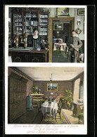 AK Kappeln A. D. Schlei, Gasthaus Angler-Hof Von A. H. Breckenfeld, Gastzimmer, Klubzimmer - Kappeln / Schlei