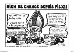 "Rien De Changé Depuis Pie XII" - LARDIE Jihel Tirage 85 Ex. Caricature Jean-Paul II Franc-maçonnerie Judaïsme CPM - Popes