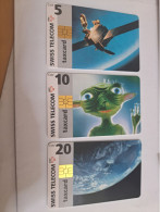 ZWITSERLAND  CHIPCARD SERIE /   CHF 5,-+ CHF 10,-+ CHF 20,-       Nice Used  **20696 ** - Svizzera