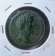 Sesterzio Di Marco Aurelio Riproduzione Moneta Romana - Monedas Falsas