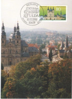 FULDA, 1250 YEARS, BERLIN FIRST DAY PMK,  MAXIMUM CARD, CM, MAXI CARD, 1994,  GERMANY - 1981-2000
