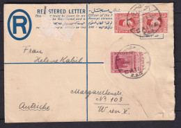 Egypte: Entier Recommandé + Compléments 09-12-1927 -> Vienne (Autriche) (voir Scan) - Storia Postale
