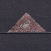 CAPE OF GOOD HOPE 1853, SG# 1, CV £450, Blue Paper, Used - Capo Di Buona Speranza (1853-1904)
