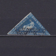 CAPE OF GOOD HOPE 1853, SG# 2, CV £275, Blue Paper, Used - Capo Di Buona Speranza (1853-1904)