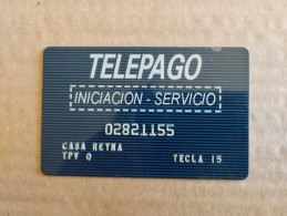 Spain Very Rare Dataphone Card Telepago Visa MasterCard 4B - Credit Cards (Exp. Date Min. 10 Years)