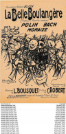 Partition La Belle Boulangère Chanson Marche Créee Par Polin Bach Moraize ( L Bousquet  C Robert )( L Pousthomis ) - Liederbücher