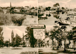 Wittenberge Prignitz Blick Auf Den Hafen Rathaus Bahnstrasse - Wittenberge