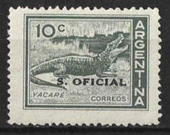 ARGENTINA....." 1955.."..OFFICAL....10c...SG0955......MH.... - Unused Stamps
