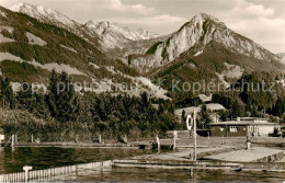 Fischen Allgaeu Schwimmbad Mit Entschenkopf Nebelhorn Und Rubihorn - Fischen