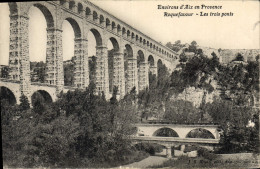 CPA Environs D'Aix En Provence Roquefavour Les Trois Ponts - Roquefavour
