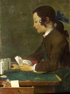 CPA Chardin Enfant Jouant Aux Cartes - Speelkaarten
