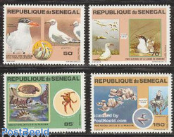 Senegal 1981 National Parks 4v, Mint NH, Nature - Birds - National Parks - Reptiles - Turtles - Natuur