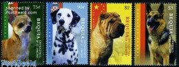 Saint Vincent & The Grenadines 2009 Bequia, Dogs Of The World 4v, Mint NH, Nature - Dogs - St.Vincent Y Las Granadinas