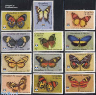 Saint Vincent & The Grenadines 1992 Butterflies 12v, Genova 92, Mint NH, Nature - Butterflies - St.Vincent Y Las Granadinas