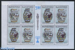 Slovakia 1999 Jewish Culture M/s, Mint NH, Religion - Various - Judaica - Joint Issues - Art - Ceramics - Neufs