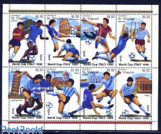 Saint Vincent & The Grenadines 1989 World Cup Football 8v M/s, Mint NH, Sport - Football - St.Vincent Y Las Granadinas