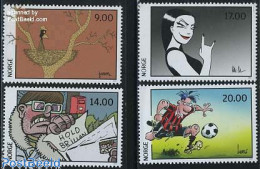 Norway 2011 Comics 4v, Mint NH, Sport - Football - Art - Comics (except Disney) - Neufs