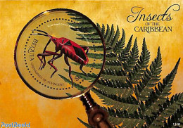 Saint Vincent & The Grenadines 2011 Insects S/s, Mint NH, Nature - Various - Insects - Round-shaped Stamps - St.Vincent Y Las Granadinas