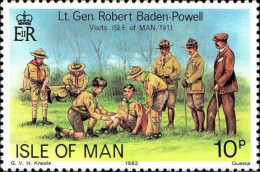 Man Poste N** Yv:199 Mi:204 Lt.Gal.Robert Baden-Powel Visits Isle Of Man - Other & Unclassified