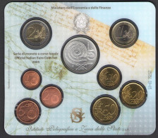 2005 Italia Repubblica Italiana Serie Di Monete A Corso Legale 9 Valori- Official Italian Euro Coin Set - FDC - Set Fior Di Conio