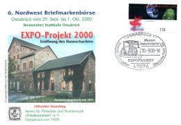 (RECTO / VERSO) ALLEMAGNE - ENVELOPPE - 2000 - CACHET OSNABRÜCK 1 - EXPO PROJEKT 2000 - BEAU TIMBRE - Covers & Documents