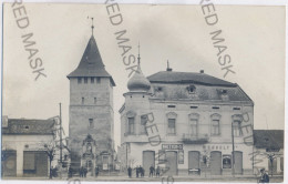 Ro 81 - 13381 SALONTA, Bihor, Shopping Street, Church, Romania - Old Postcard, Real PHOTO - Unused - Romania