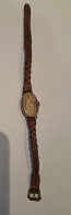 Montre Ancienne Femme -  Bracelet Cuir Tressé - à Restaurer - Antike Uhren