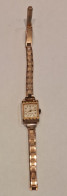 Montre Ancienne Femme - 17 Rubis - Bracelet Métal Doré - à Restaurer - Antike Uhren